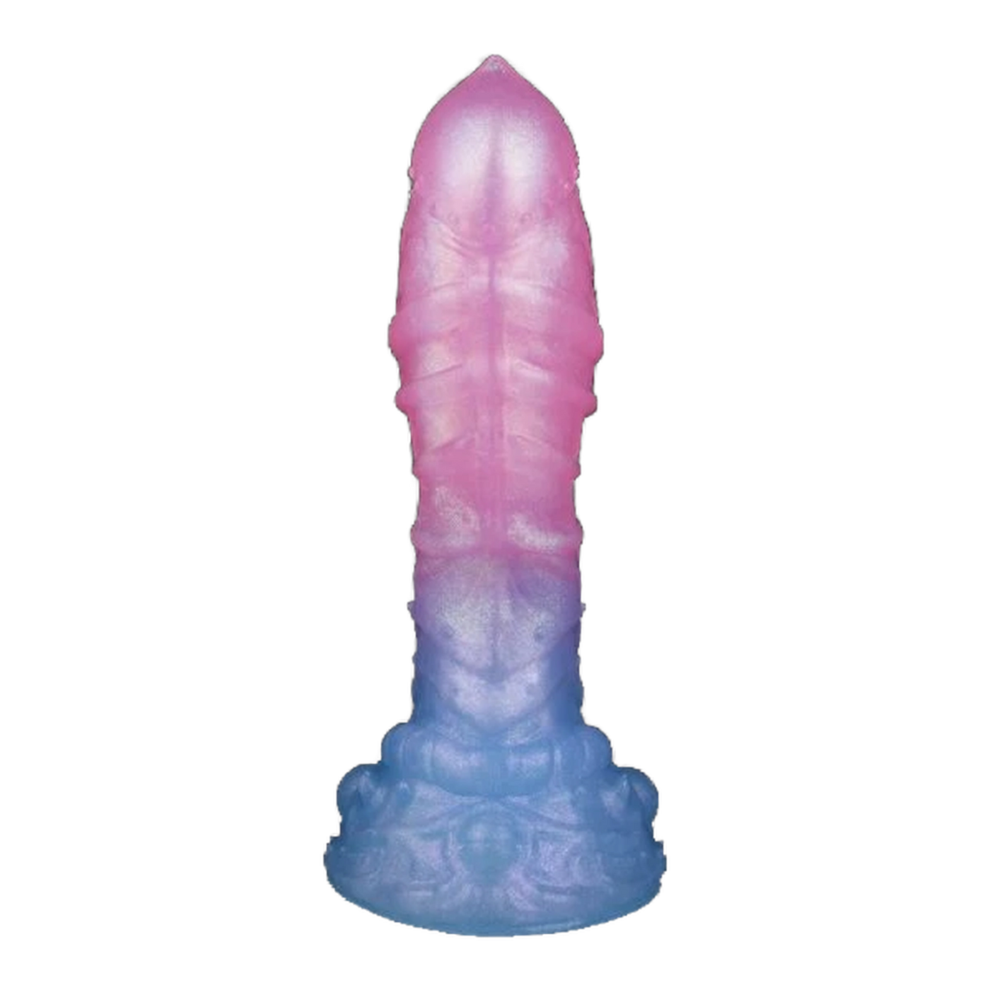 Sakura Blue Silicone Gradient Luminous Dildo Female Masturbation