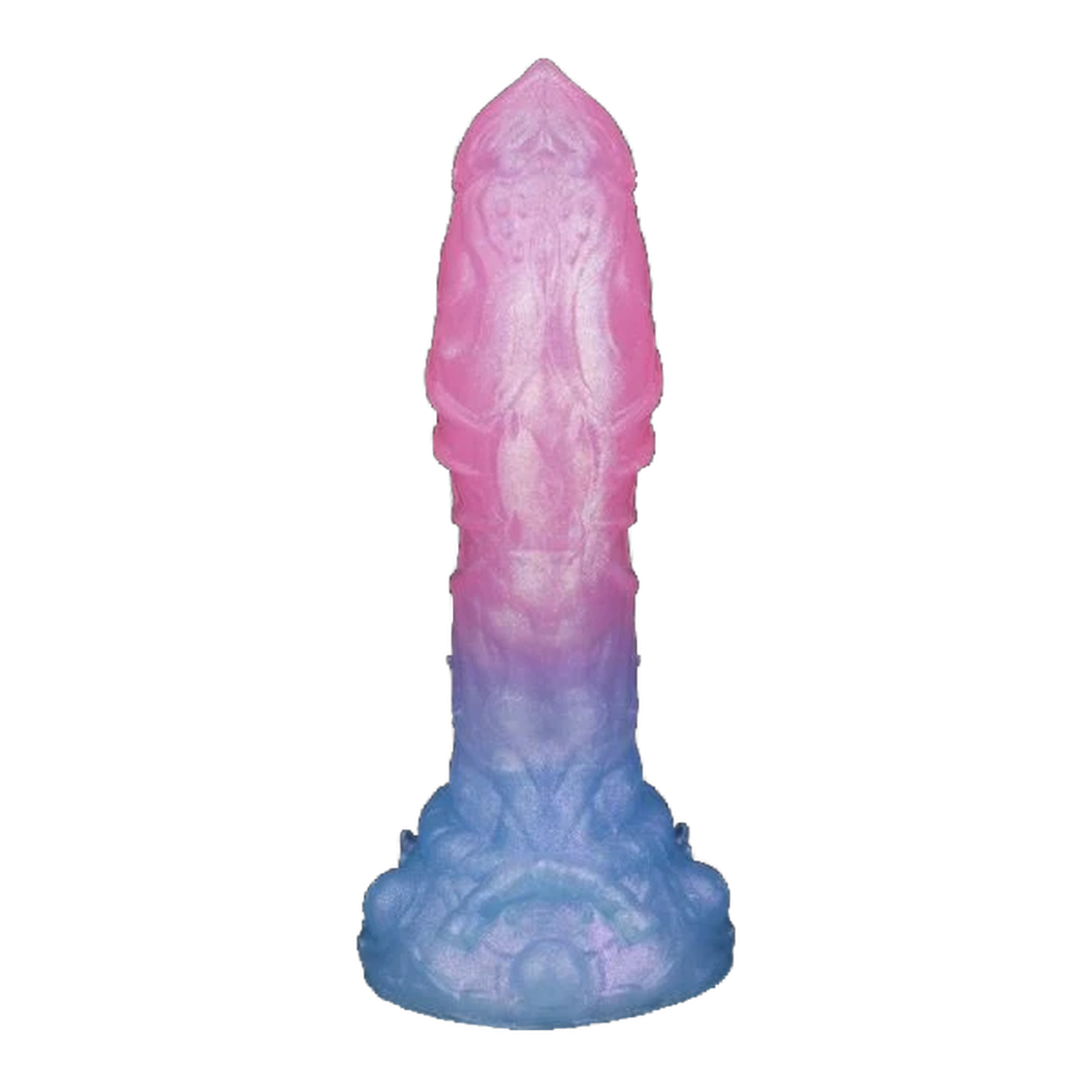 Sakura Blue Silicone Gradient Luminous Dildo Female Masturbation