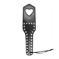 Black Heart Spanker - Faux Leather