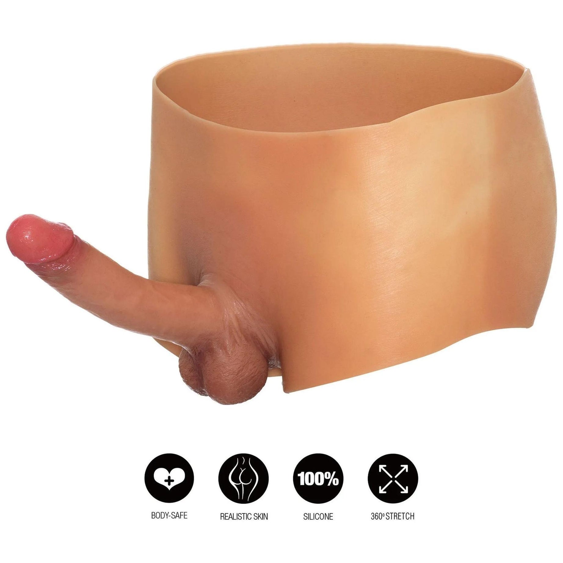 Second Skin Dildo - Protesi Fallica Iper Realistica e Aderente 14 cm penetrabili Ø 3.3 cm