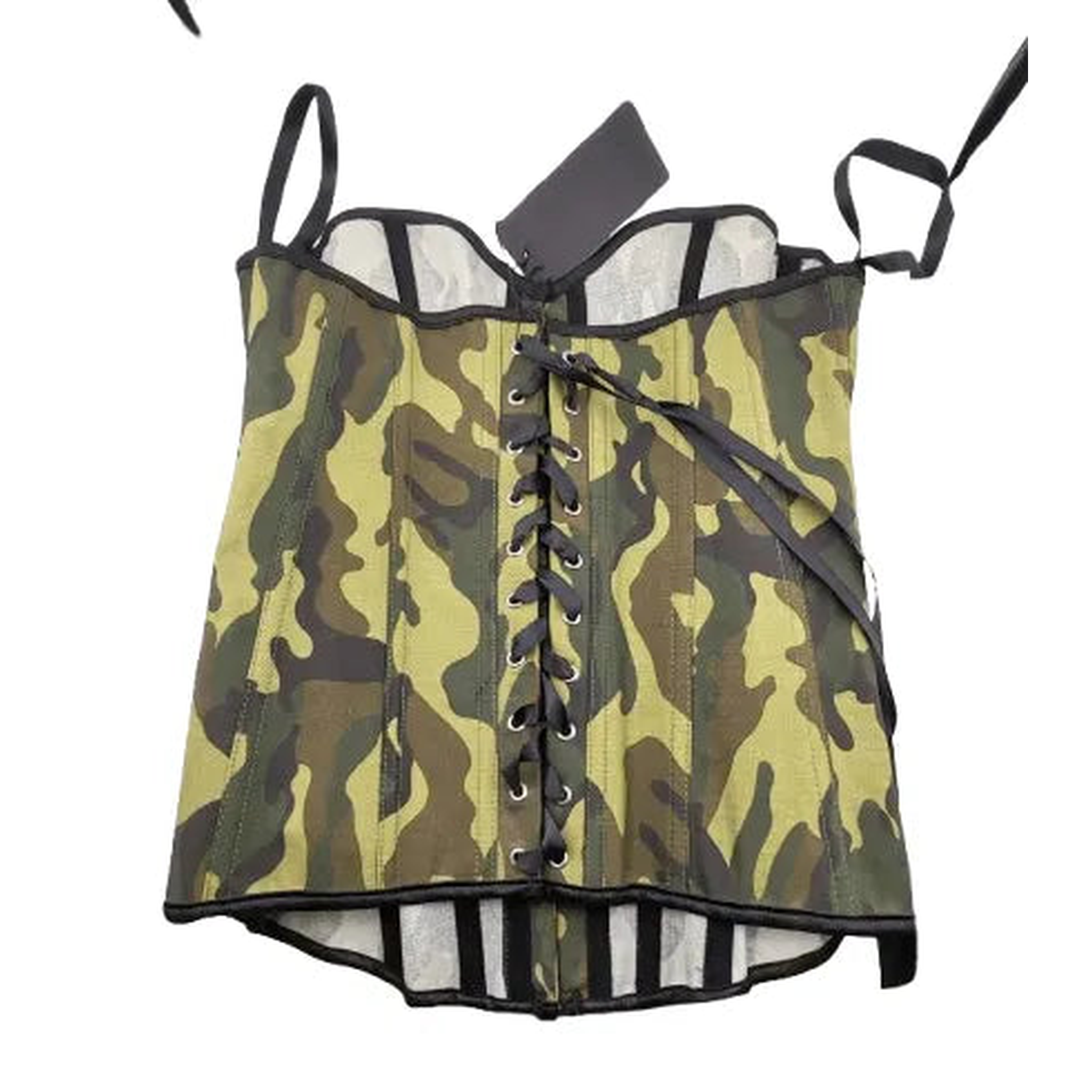 Set Camouflage Corsetto e perizoma coordinato - Taglia Unica