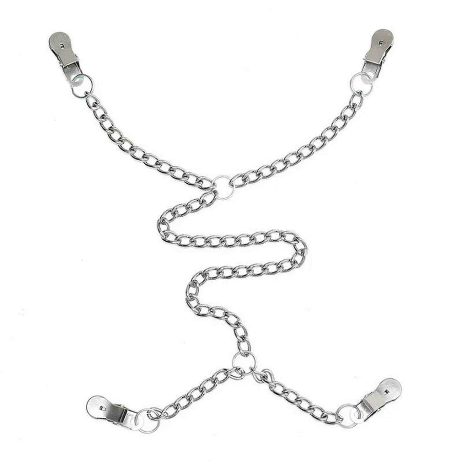 Set di 4 pinze per capezzoli e labbra vaginali