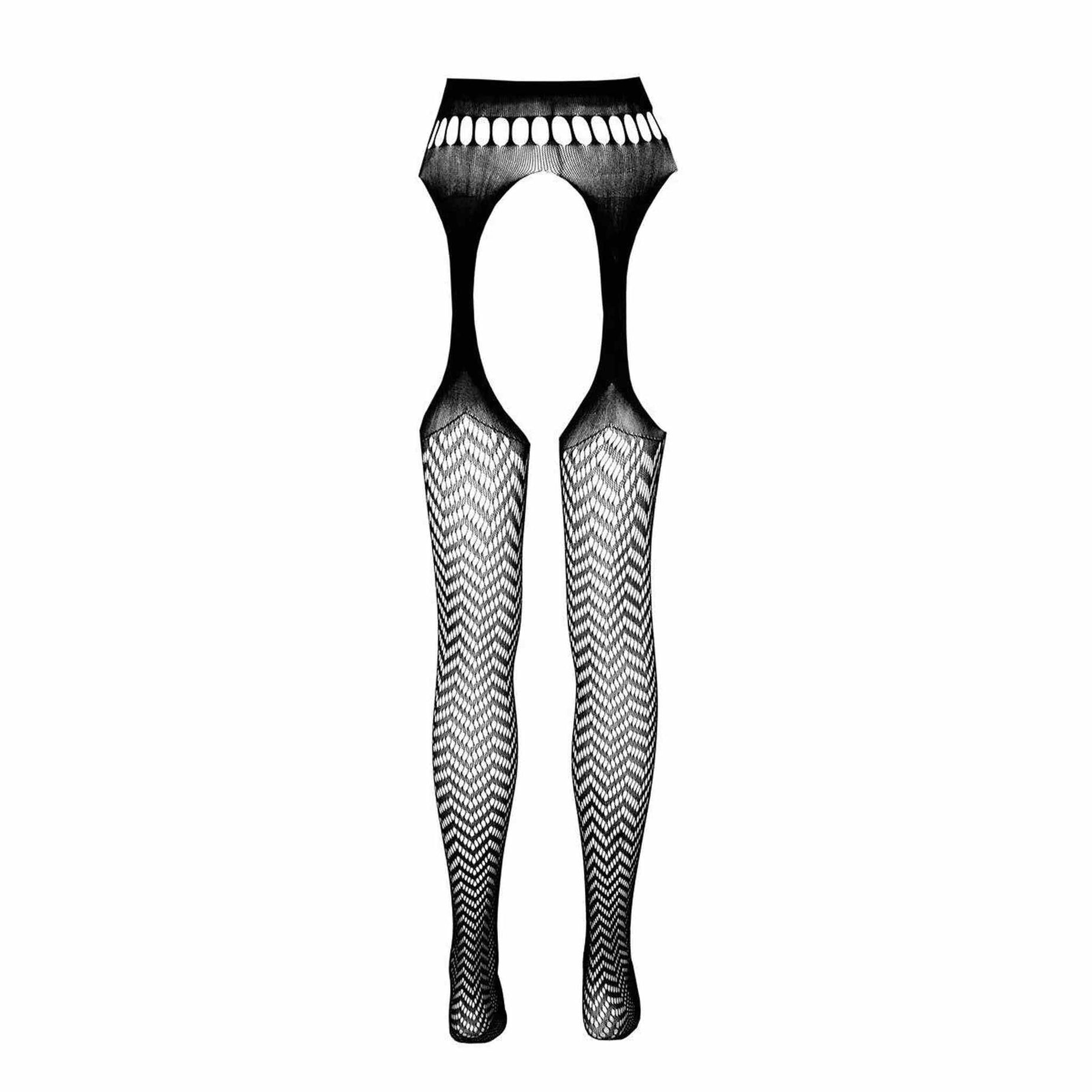 Sexy Collant A rete con Apertura Inguine, Fianchi e Posteriore