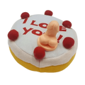 Sexy „I Love You“-Kuchen mit Schwanz