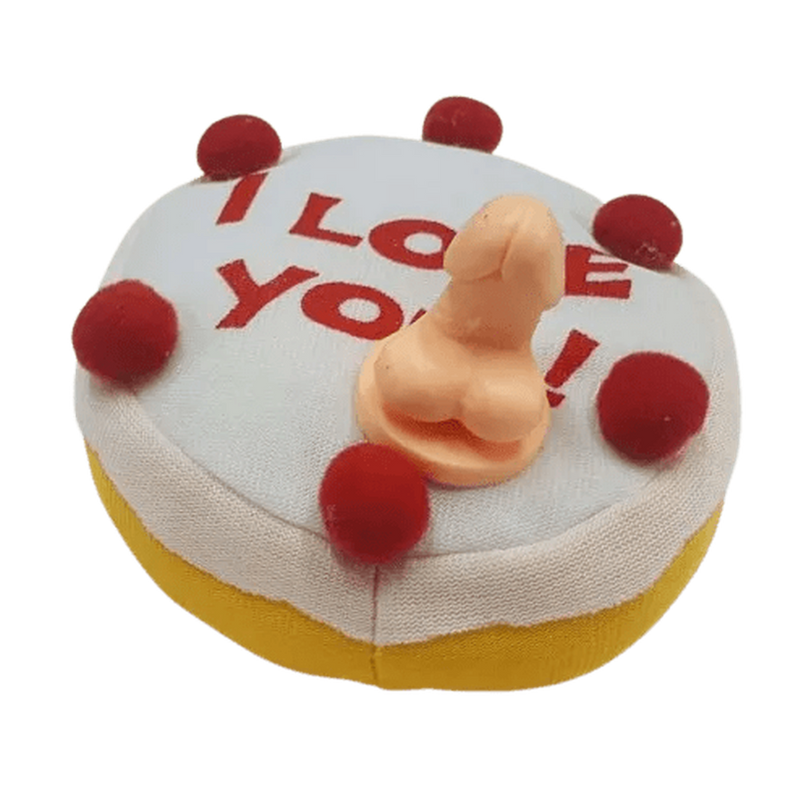 Sexy „I Love You“-Kuchen mit Schwanz
