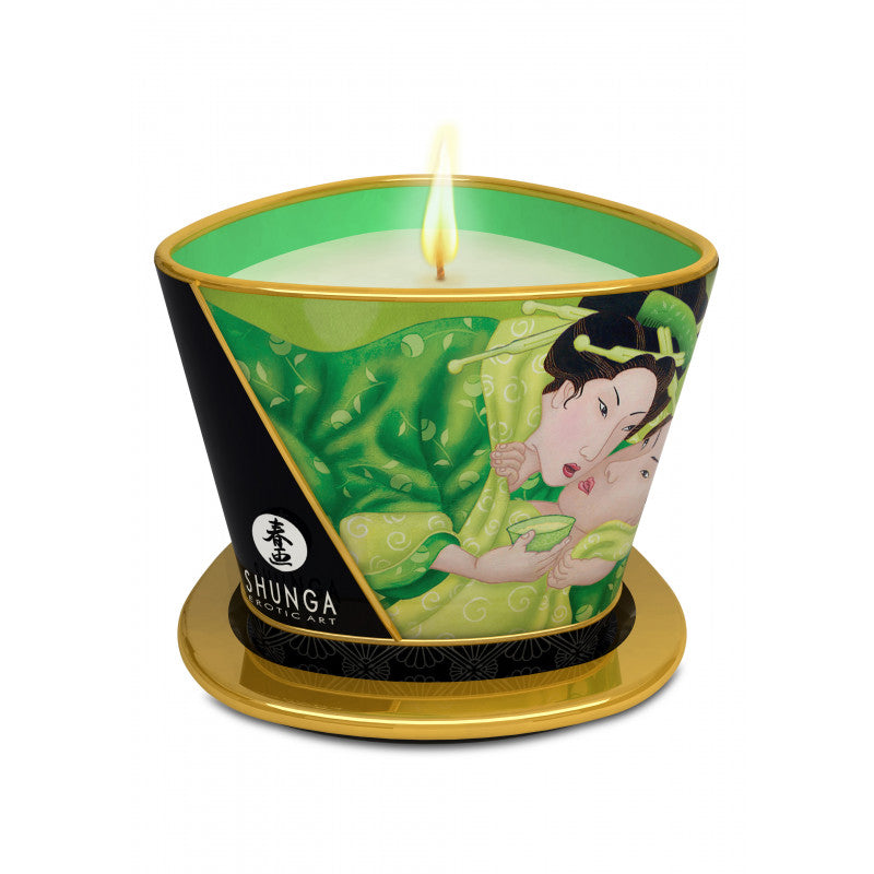 Shunga Candle Green Tea 170 ML - GoEstasy