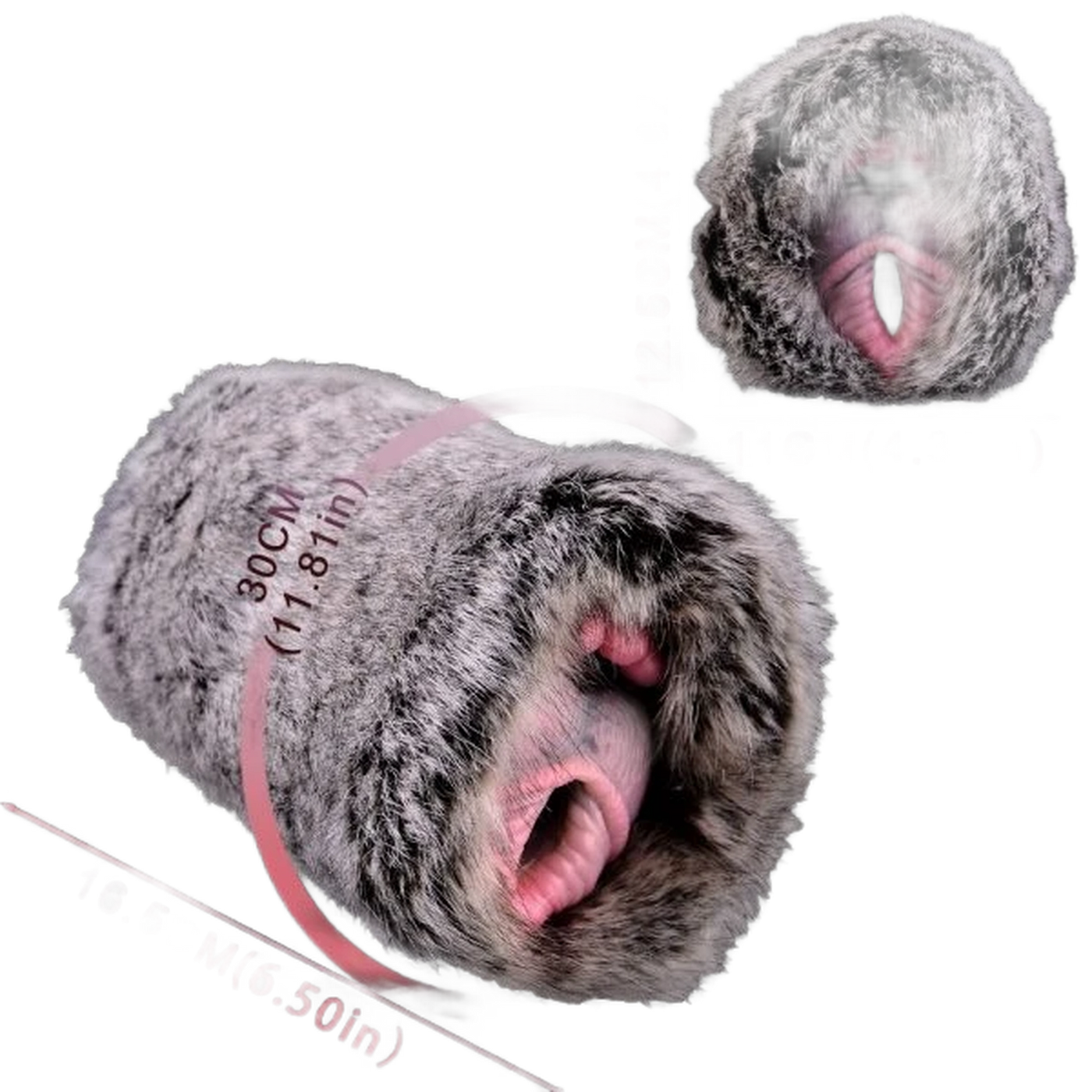 Silicone Pussy Pocket Fantasy Masturbator With Dual Channel