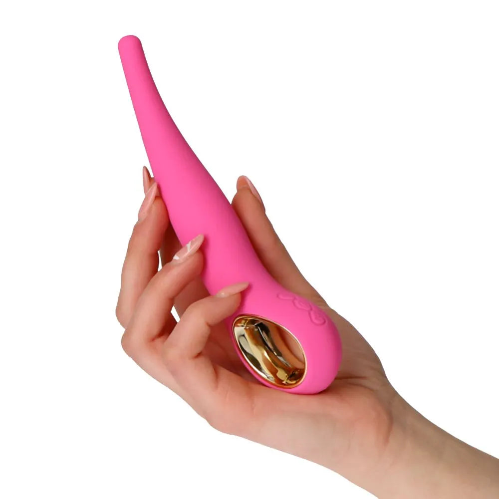 Slim Grip Vibratore a Punta in Silicone