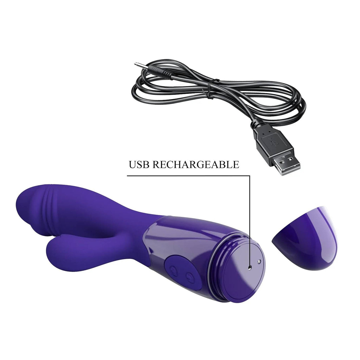 Snappy Vibratore Rabbit Ricaricabile con 30 vibrazioni
