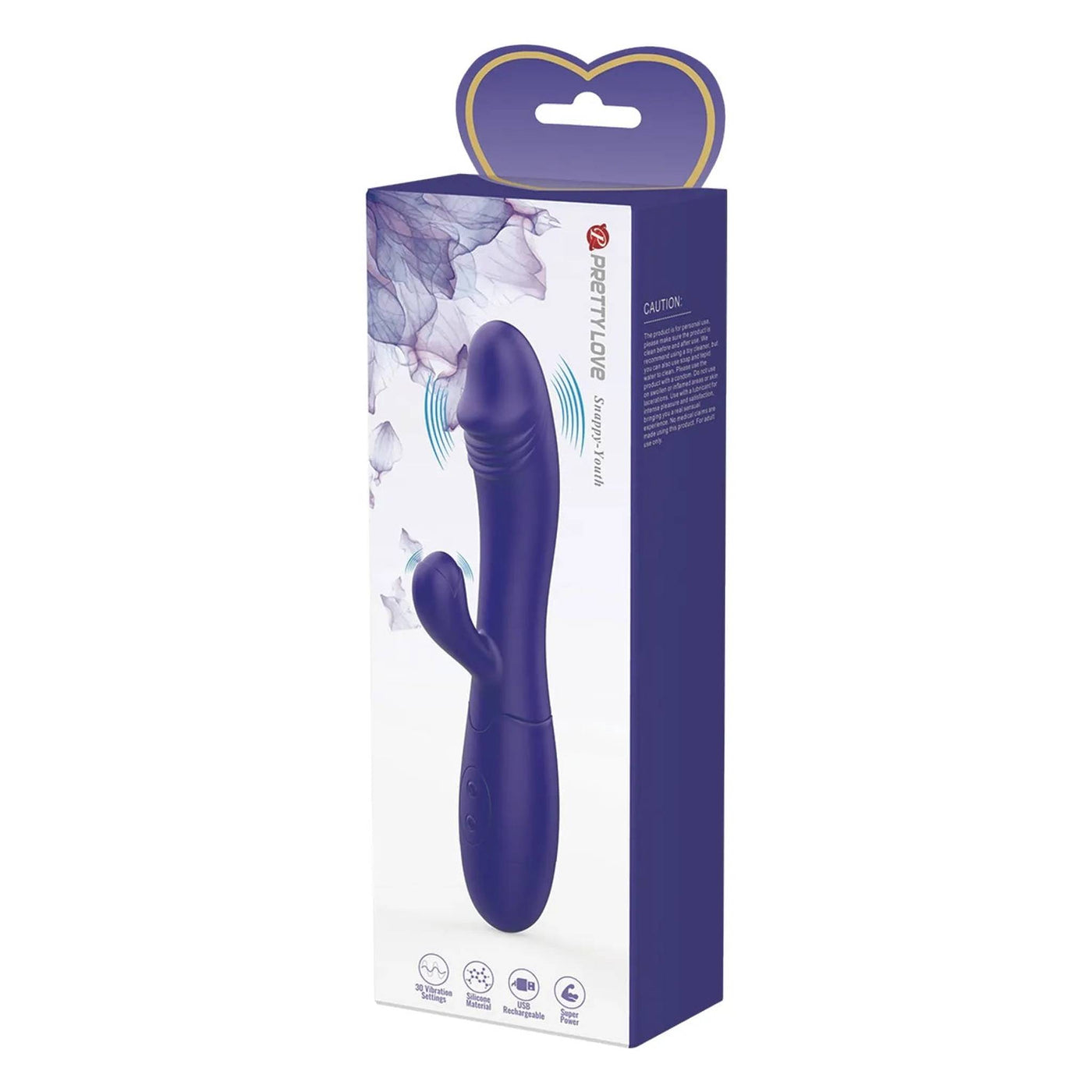 Snappy Vibratore Rabbit Ricaricabile con 30 vibrazioni