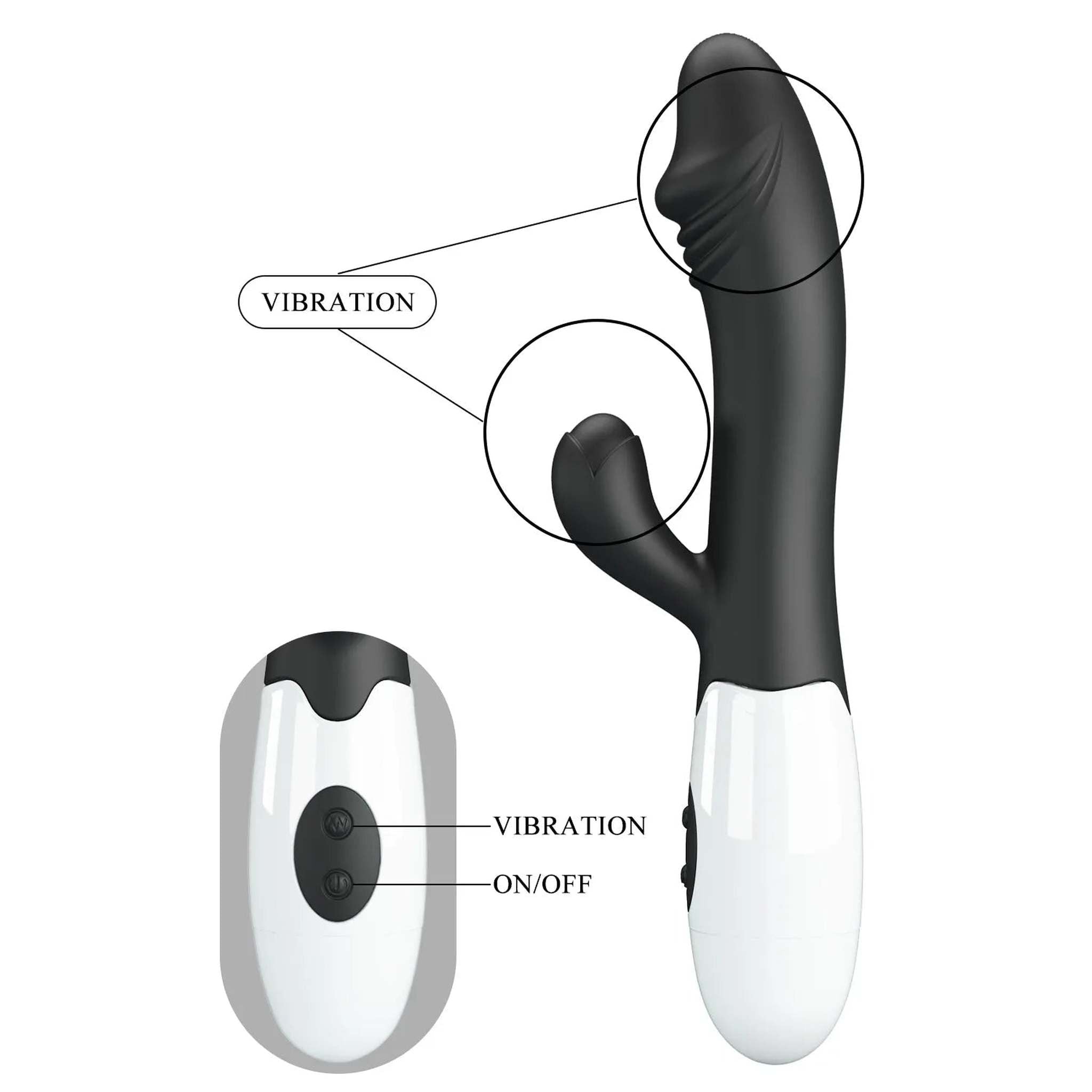 Snappy Vibratore Rabbit in Silicone - 30 modalità di vibrazione