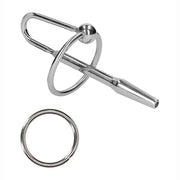 Sound Uretrale in Metallo con Supporto ad Anello