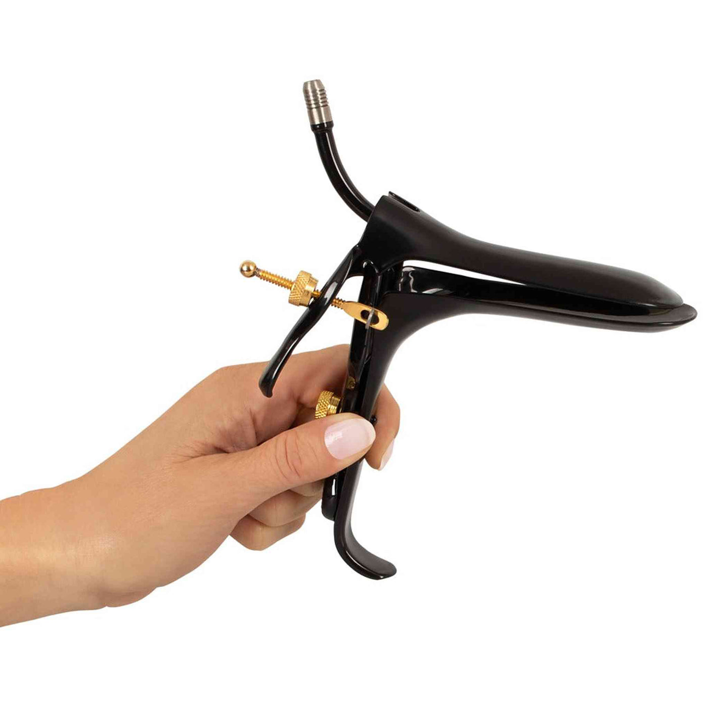 Speculum con tubo per aria e liquidi