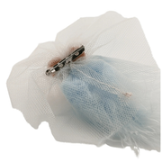 Spilla pisellino Marabou Azzurro