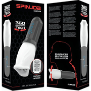 SpinJob Masturbatore Elettrico con Rotazione a 360° per simulare rapporto orale - Texture Interna Stimolante