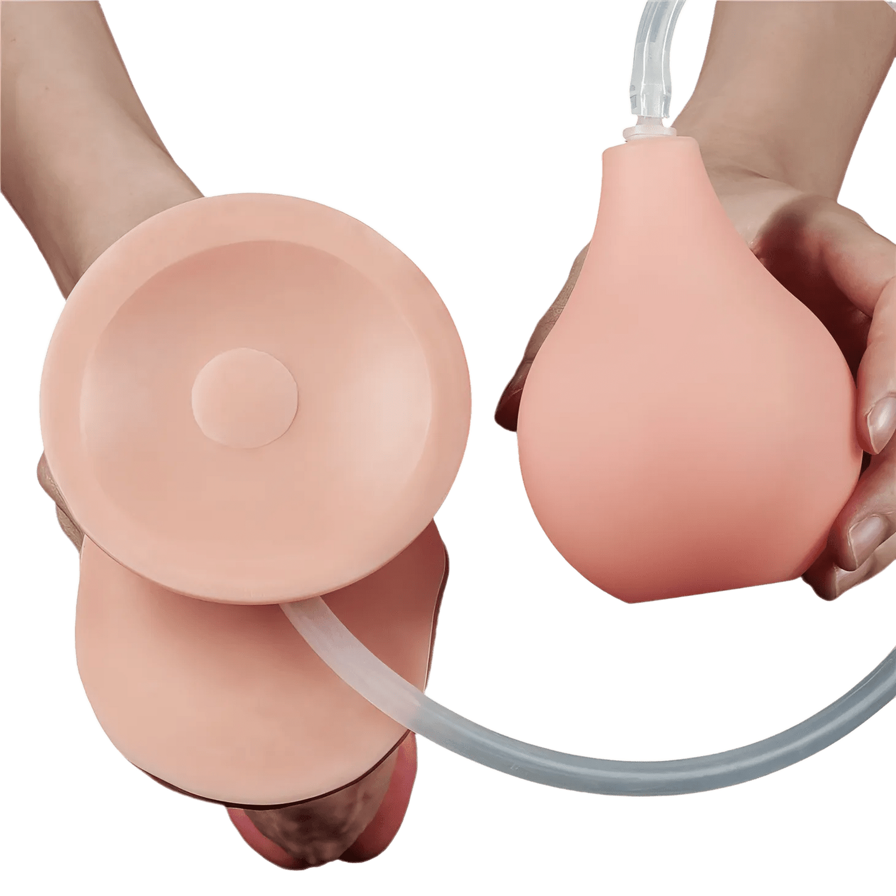 Squirt Extreme Fallo Realistico con Pompa Squirting - Rosa Carne, 10″