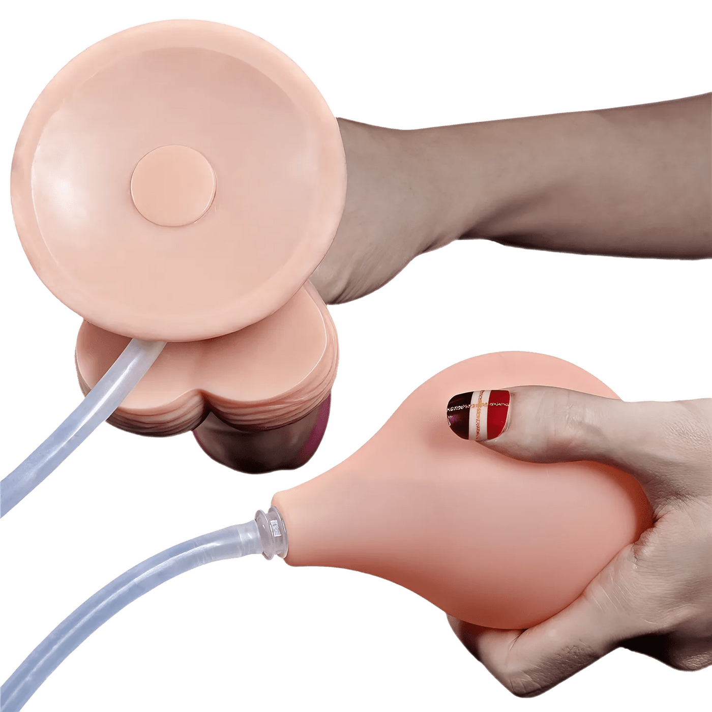 Squirt Extreme Fallo Realistico con Pompa Squirting - Rosa Carne, 9″