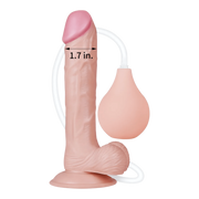 Squirt Extreme Fallo Realistico con Pompa Squirting - Rosa Carne, 9″