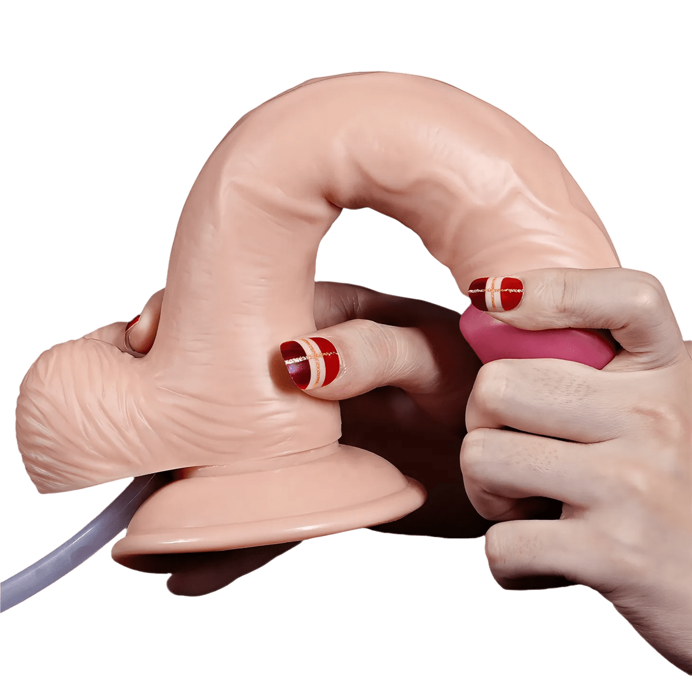 Squirt Extreme Fallo Realistico con Pompa Squirting - Rosa Carne, 9″