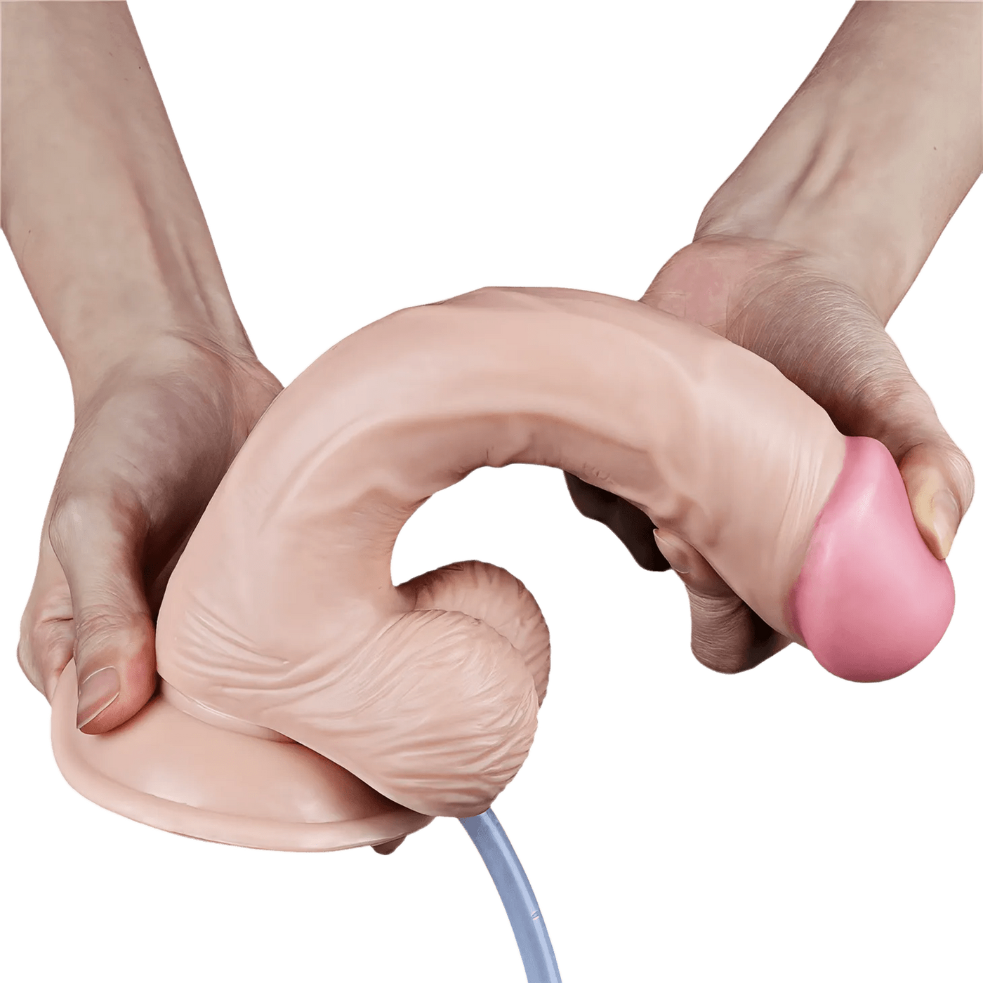Squirt Extreme Fallo Realistico con Pompa Squirting - Rosa Carne, 9″