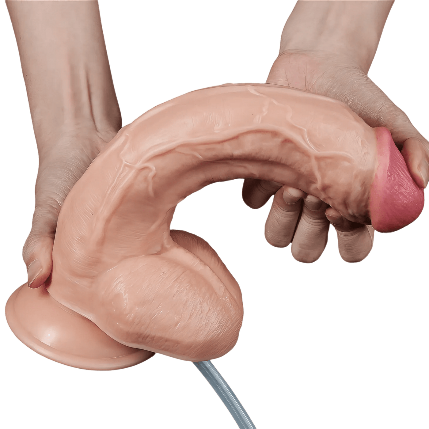 Squirt Extreme Fallo Realistico con Pompa Squirting - Rosa Carne, 10″