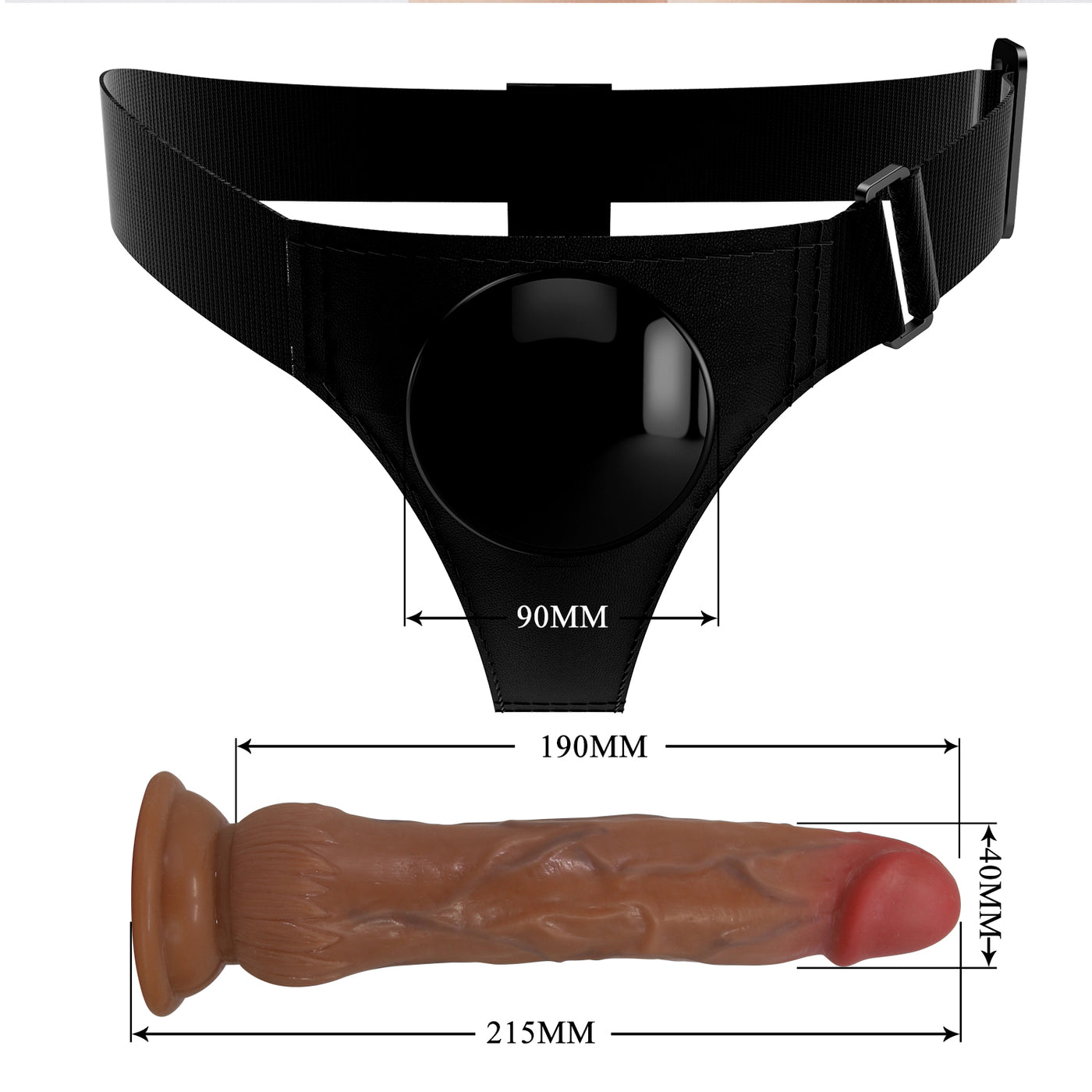Squirting Dildo Con Strapon Harness