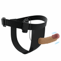 Strapon Hollow Super Realistic 17.5 cm x Ø 4.8 cm with Multispeed Vibration