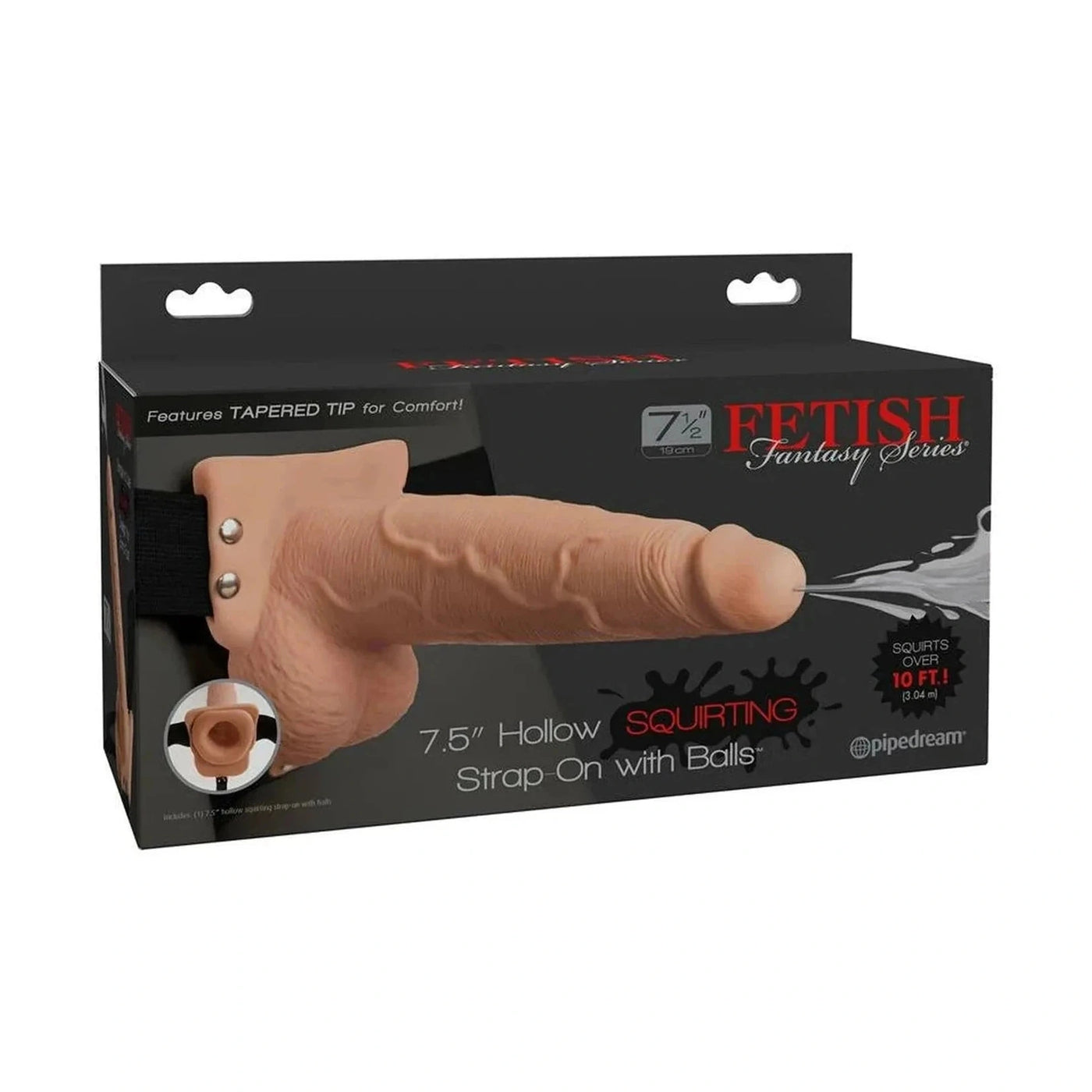 Strapon Hollow con spruzzo 7.5″