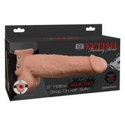 Strapon Hollow con spruzzo 9″