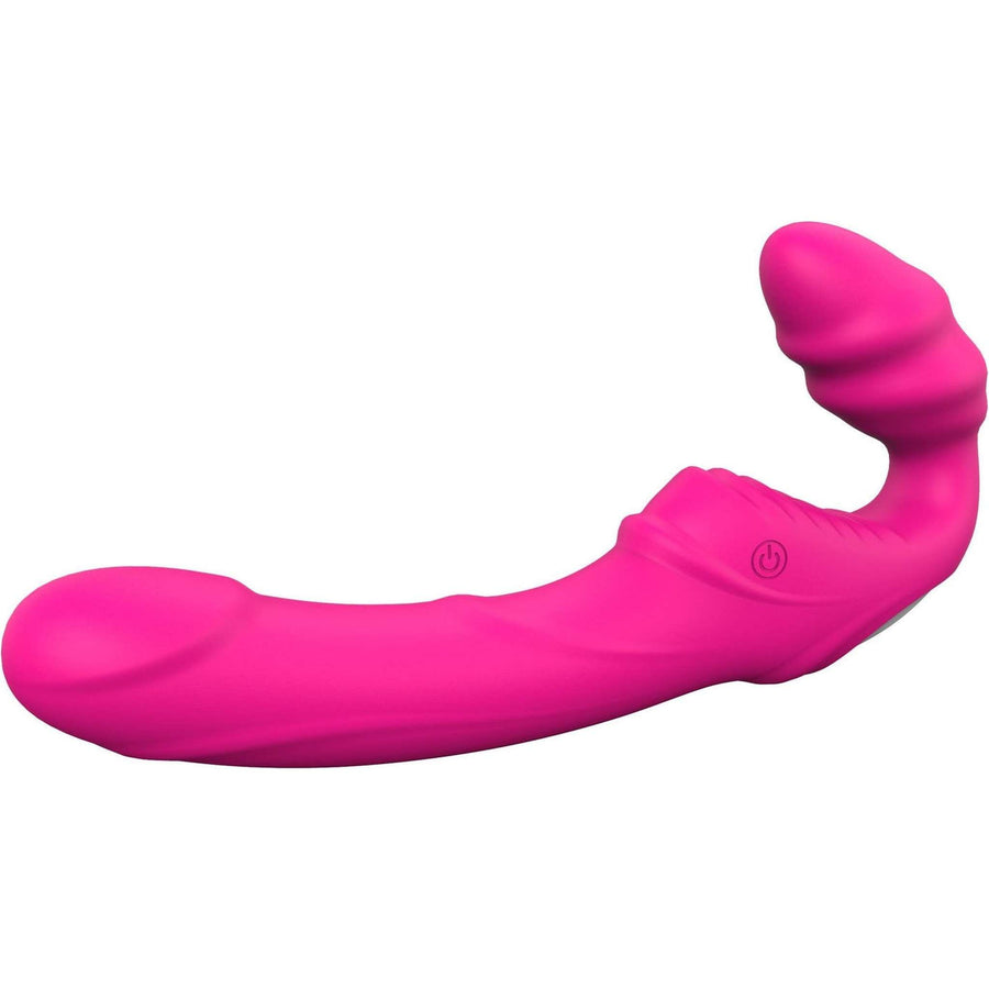 Silicone Strapless Strapon with Wireless Remote Control