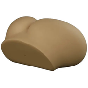 Masturbatore realistico profilo laterale glutei beige foro inferiore visibile