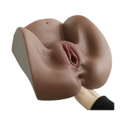 Streetgirl's No. 2 – Masturbatore Super Realistico e Morbido con Canali Anale e Vaginale Extra Stimolante – Nero