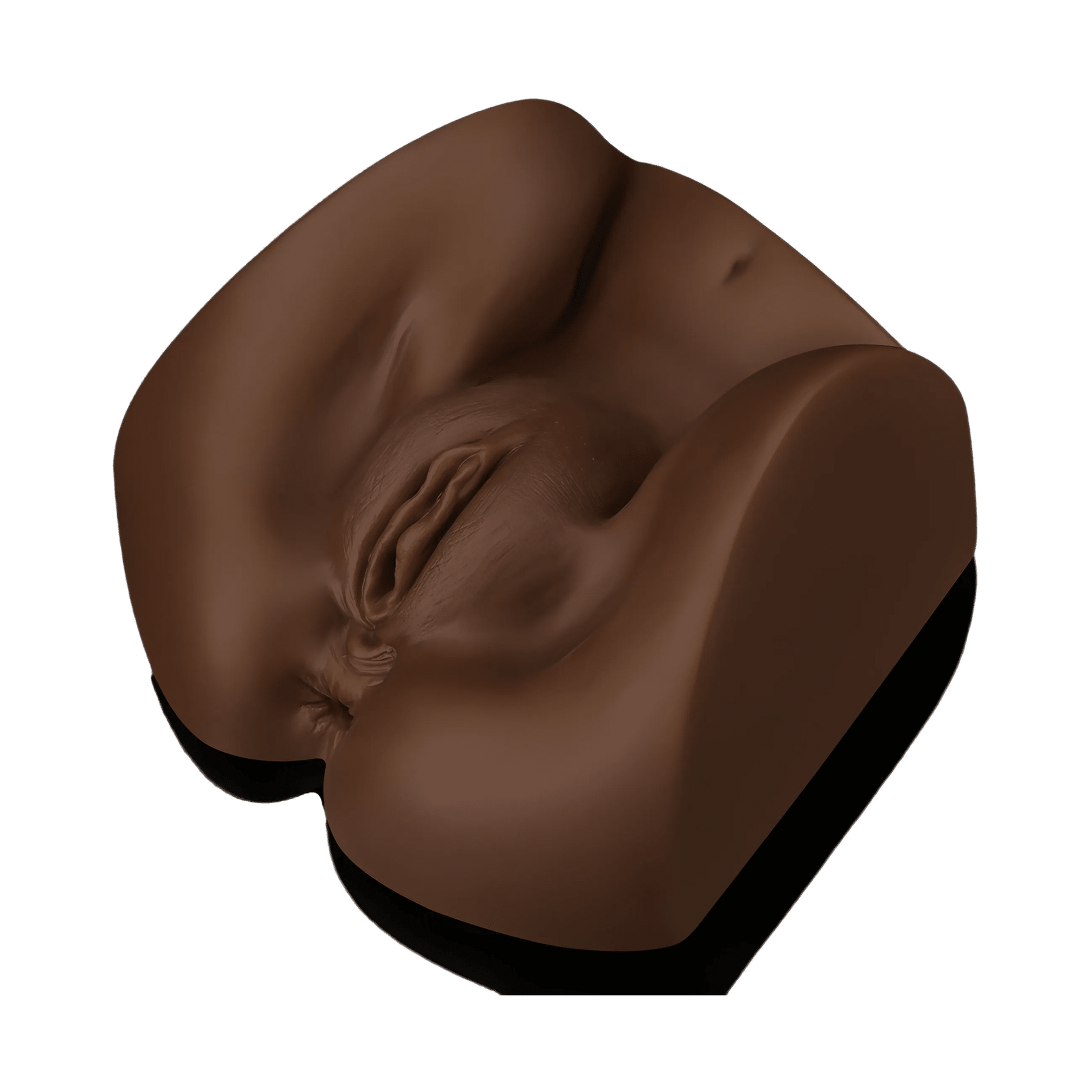 Streetgirl's No. 2 – Masturbatore Super Realistico e Morbido con Canali Anale e Vaginale Extra Stimolante – Nero