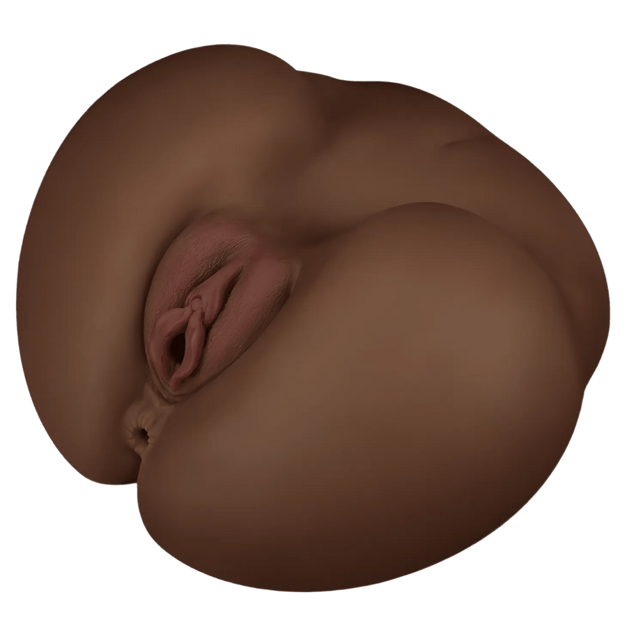 Streetgirl's No. 3 – Super Realistic and Soft Masturbator with Extra Stimulating Anal and Vaginal Channels – Black