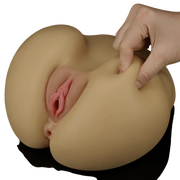 Streetgirl's No. 3 – Masturbatore Super Realistico e Morbido con Canali Anale e Vaginale Extra Stimolante – Rosa Carne