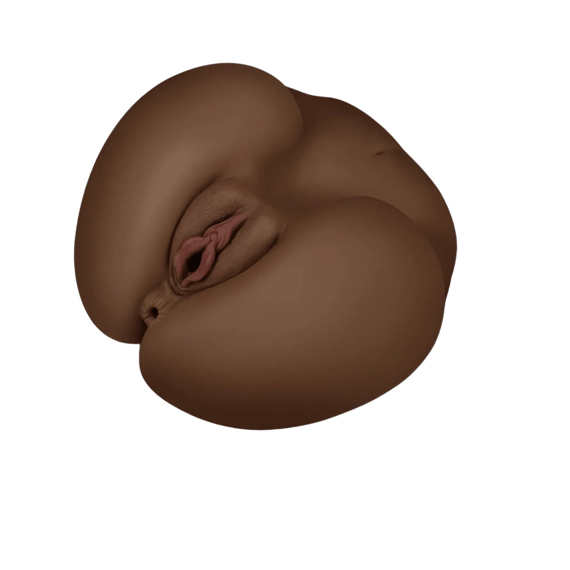 Streetgirl's No. 3 – Masturbatore Super Realistico e Morbido con Canali Anale e Vaginale Extra Stimolante – Nero