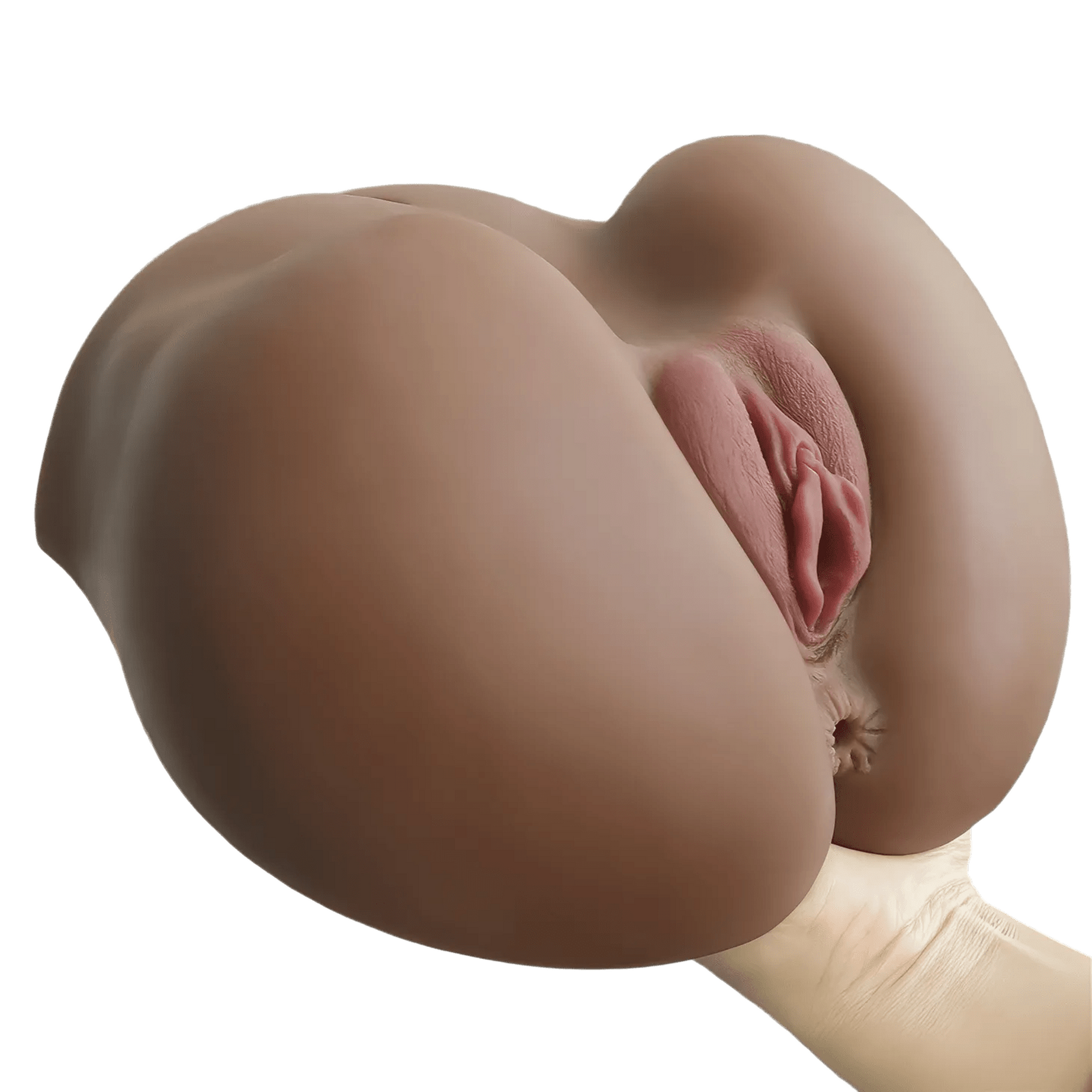 Streetgirl's No. 3 – Masturbatore Super Realistico e Morbido con Canali Anale e Vaginale Extra Stimolante – Nero