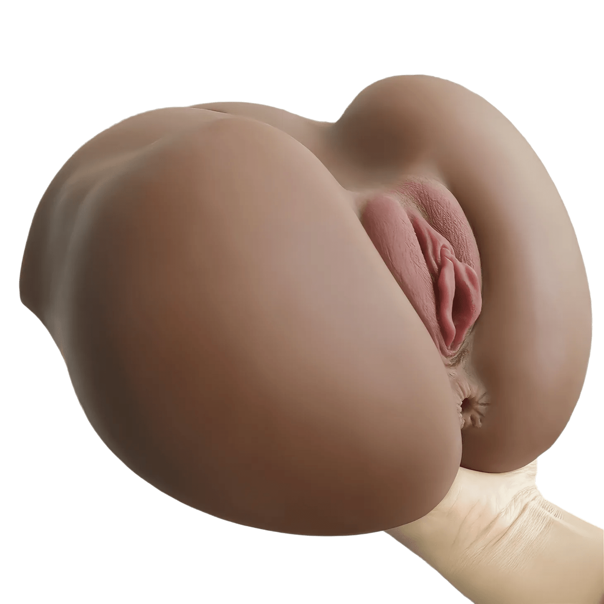 Streetgirl's No. 3 – Masturbatore Super Realistico e Morbido con Canali Anale e Vaginale Extra Stimolante – Nero