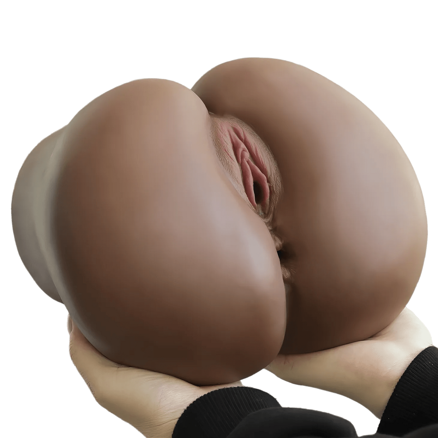 Streetgirl's No. 4 – Super Realistic and Soft Masturbator with Extra Stimulating Anal and Vaginal Channels – Black