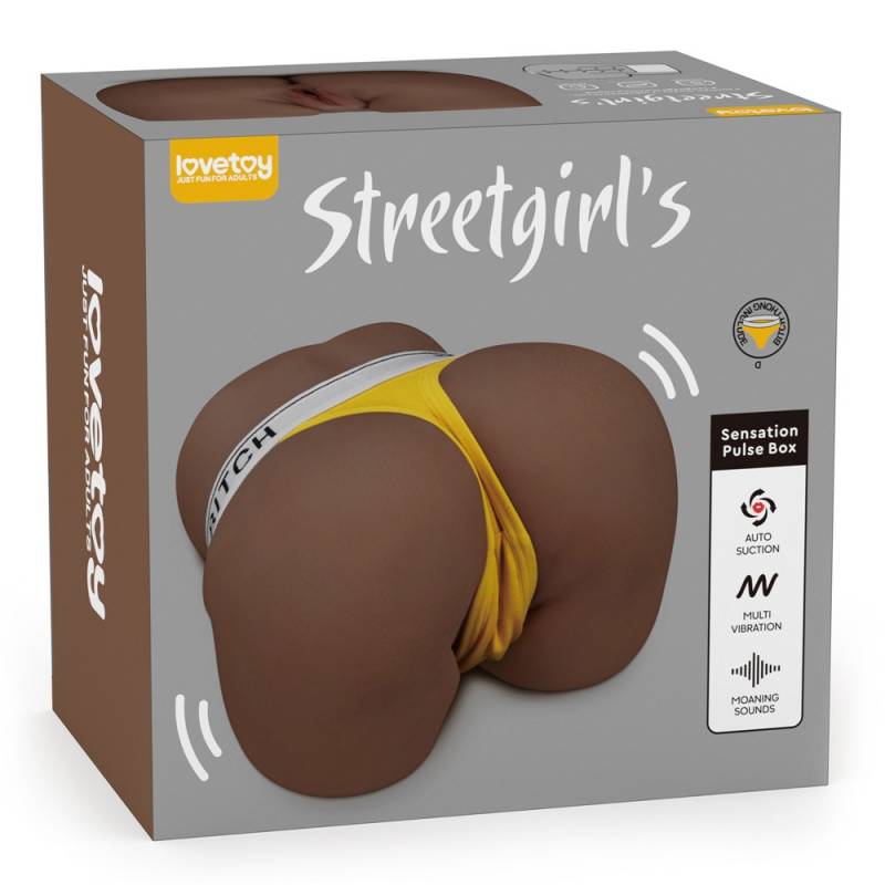 Streetgirl's Sensation Pulse I Ano e Vagina Realistico Con Vibrazione e Suzione