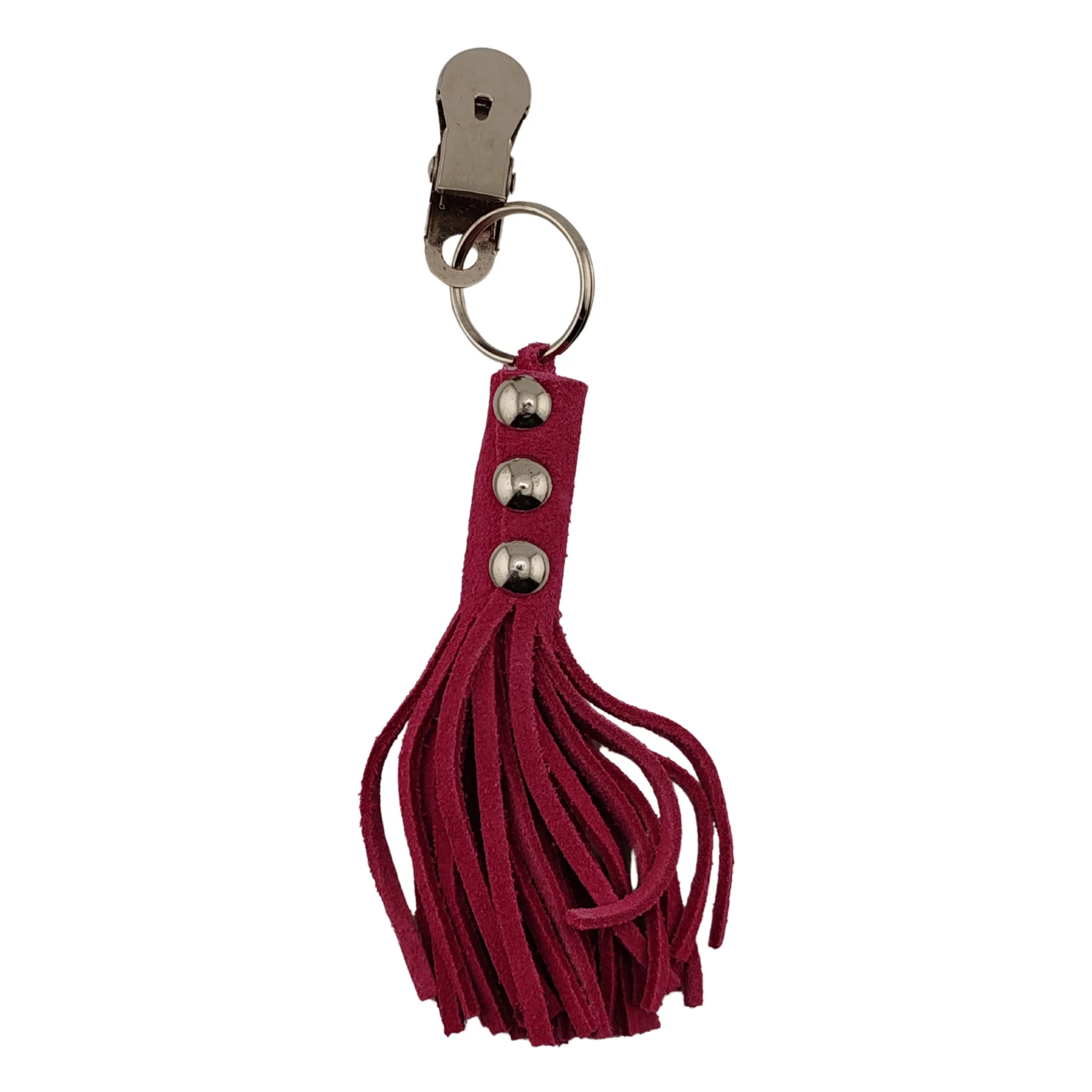 Stringicapezzoli con frangia viola