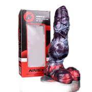 Stripe Dragon Monster Penis Silicone Dildo Female Masturbator