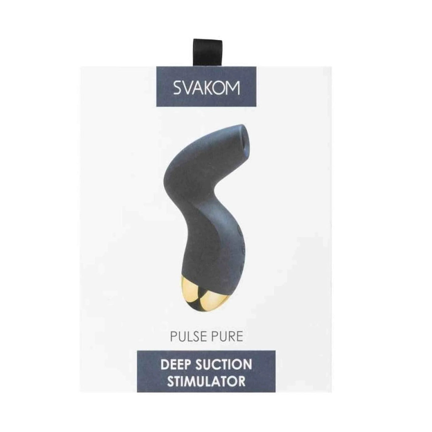 Confezione prodotto Deep Suction Stimulator Svakom Pulse Pure blu scuro