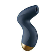 Profilo laterale tre pulsanti stimolatore clitorideo Svakom Pulse Pure blu scuro