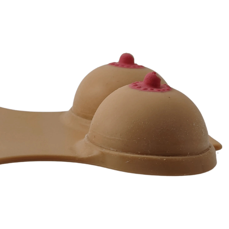 Mauspad mit Frauensilhouette und Anti-Stress-Brüsten als Relief