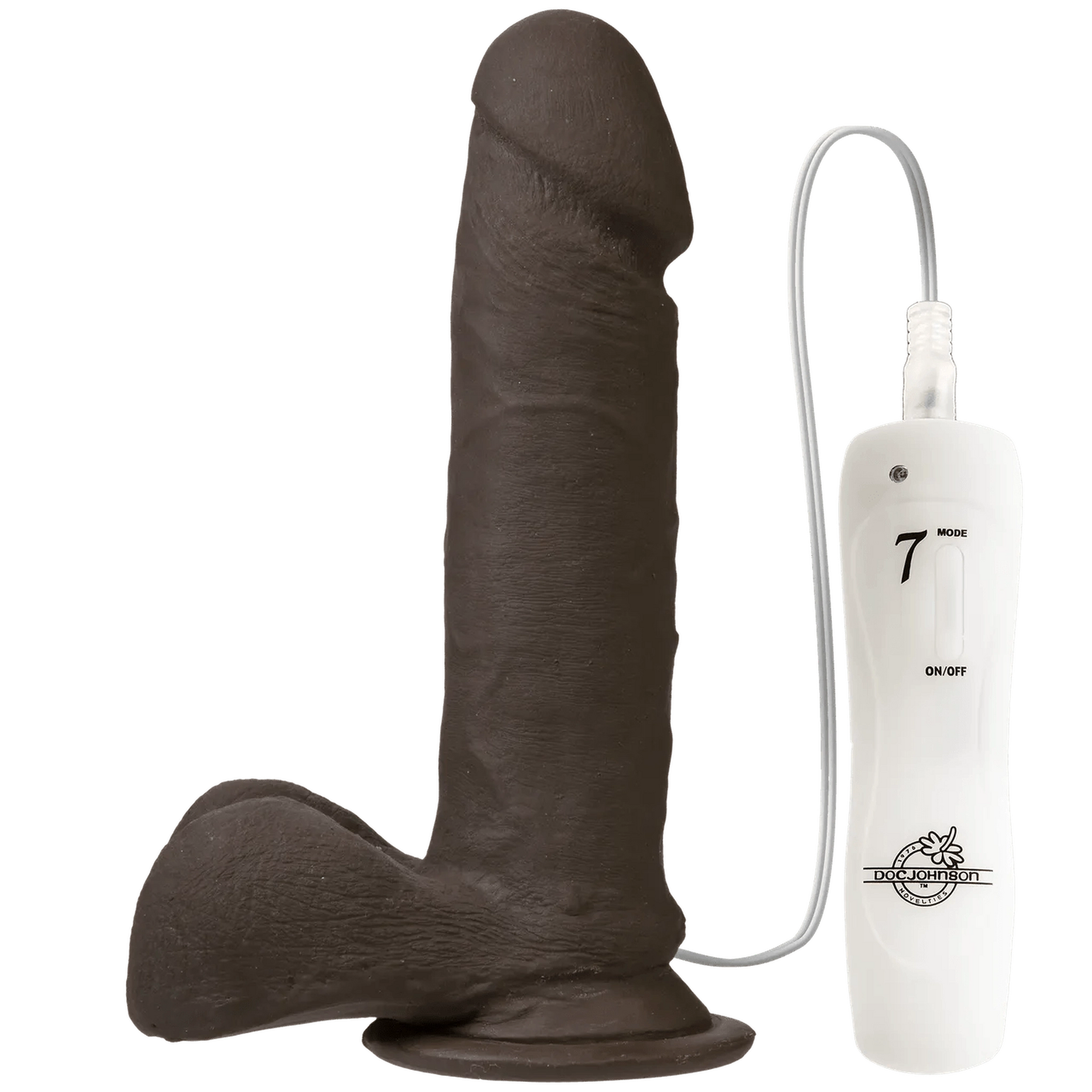 The Vibro Realistic Cock 6 inch Black