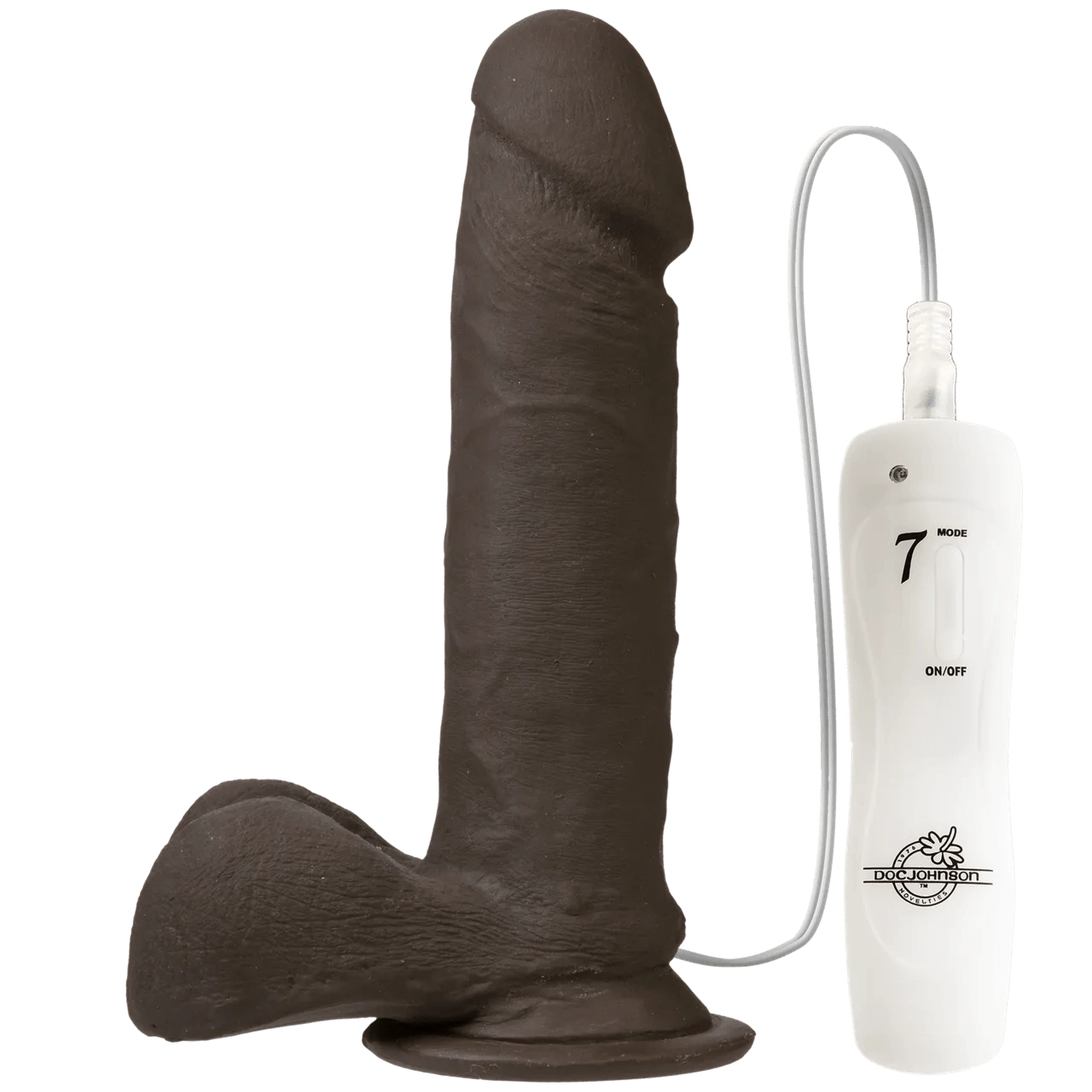 The Vibro Realistic Cock 6 inch Black