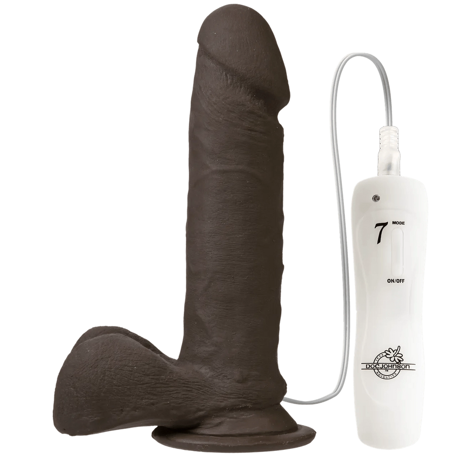 The Vibro Realistic Cock 6 inch Black