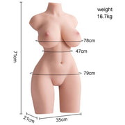Tidy Busto Donna Con Vibrazione e Spinta