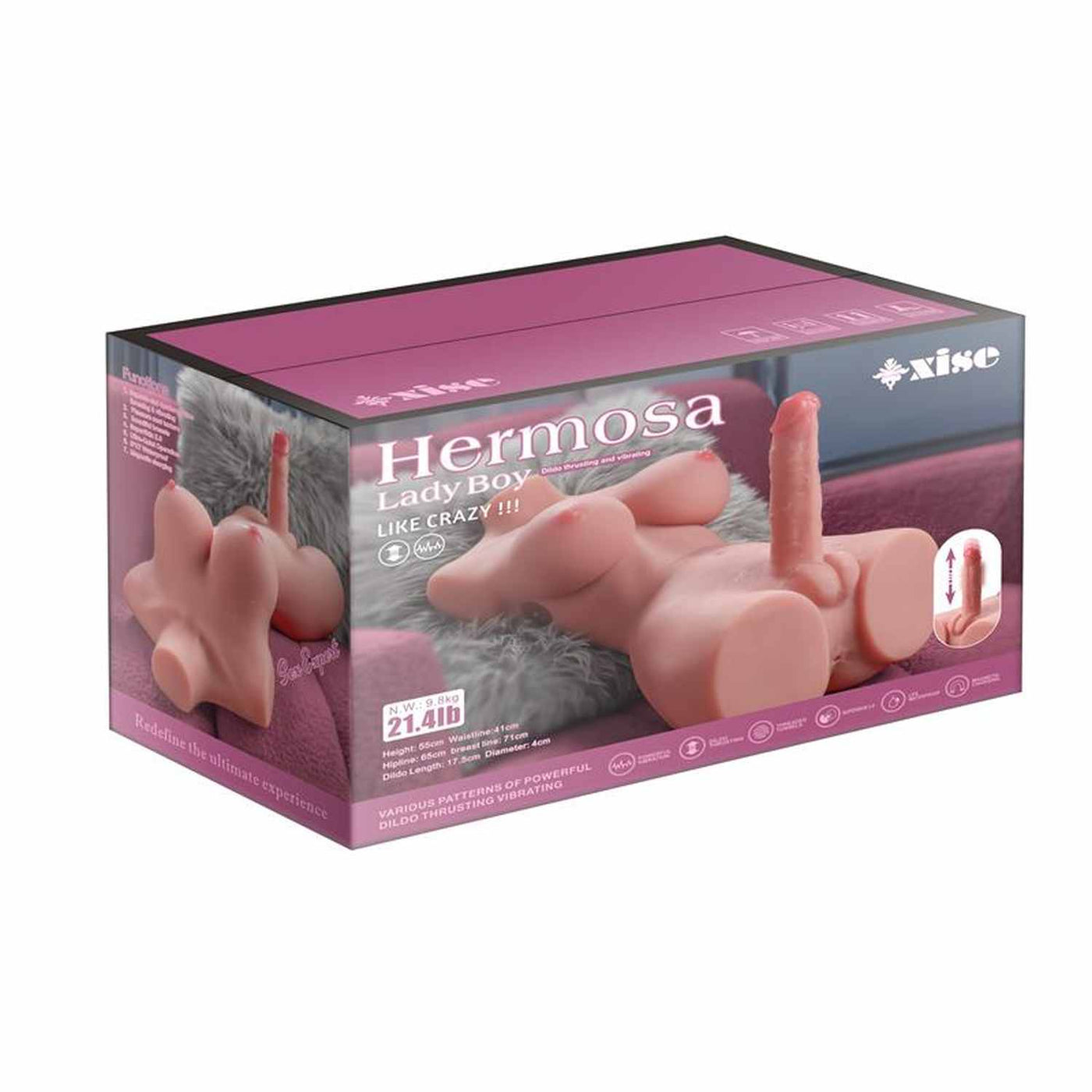 Torso Busto Trans con Pene a Spinta Pneumatica